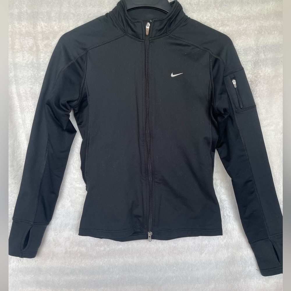Nike zip up athletic jacket, size medium, dryFit